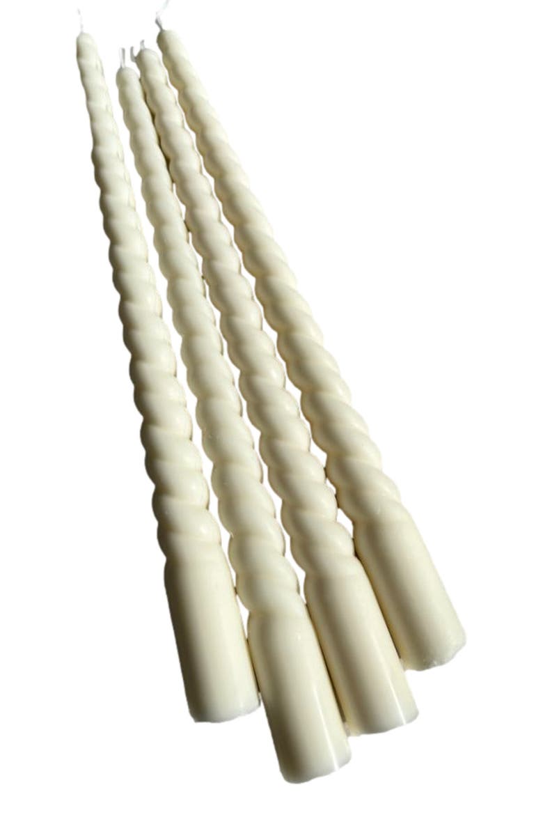 Spiral Taper Candles - Set of 2, Alternate, color, Natural