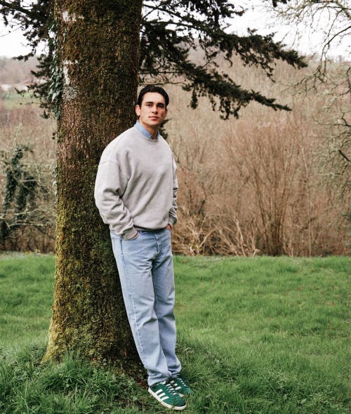 Industrie Australia The Del Sur Solid Sweatshirt In Mid Grey Marle