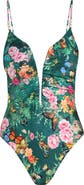 L'AGENCE Lilou Print One-Piece Swimsuit