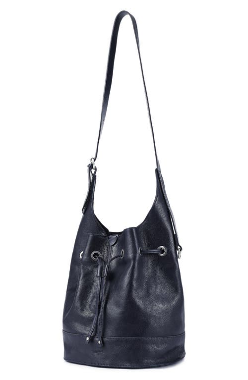 Old Trend Lily Shoulder Bucket Bag In Navy