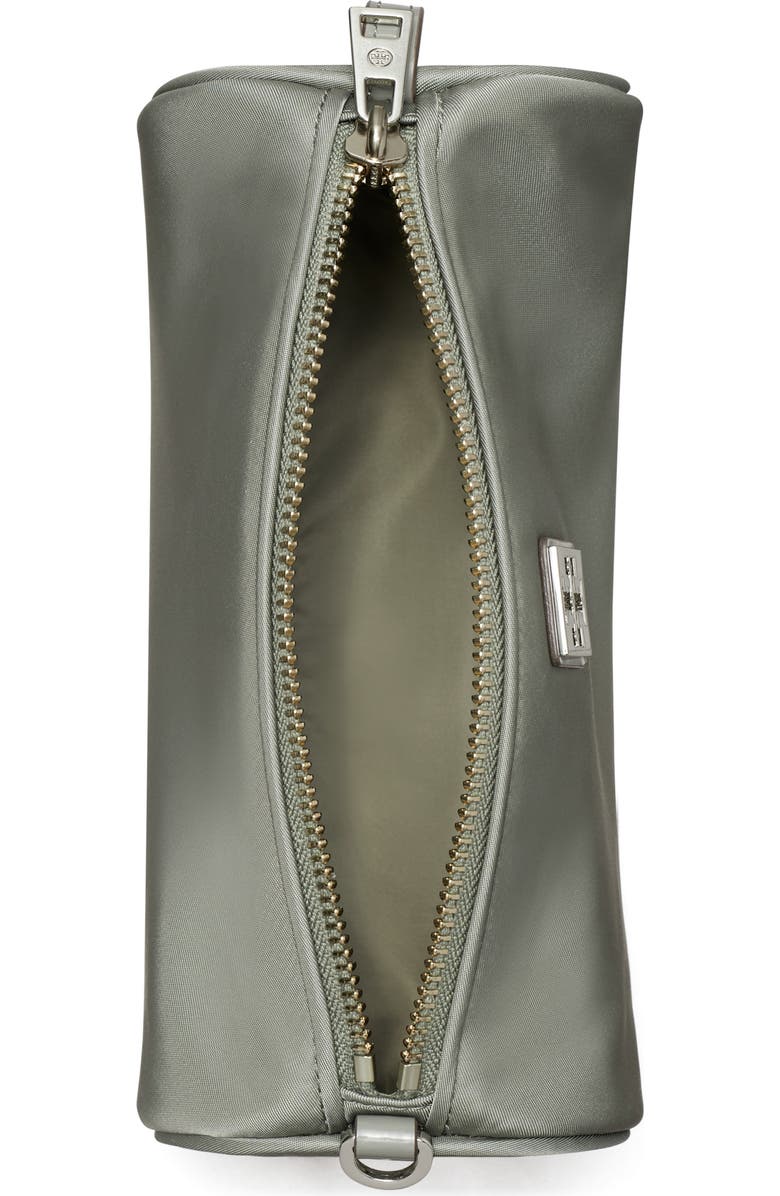 Tory Burch Virginia Nylon Cylinder Shoulder Bag, Alternate, color, Shale Rock