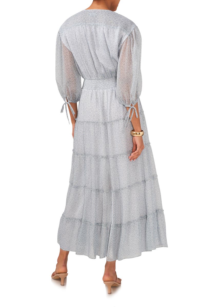 1.STATE Floral Pintuck Button Front Maxi Dress, Alternate, color, 