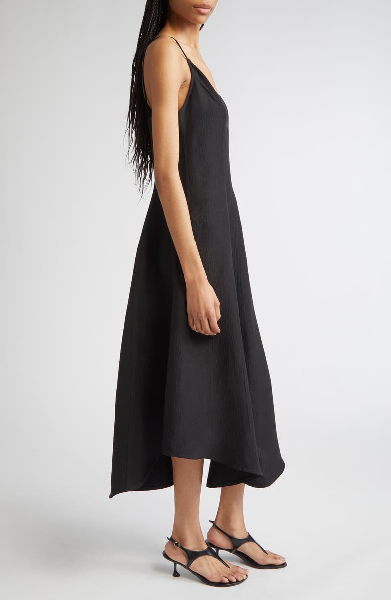 Proenza Schouler Elaine Asymmetric Hem Dress, Alternate, color, Black