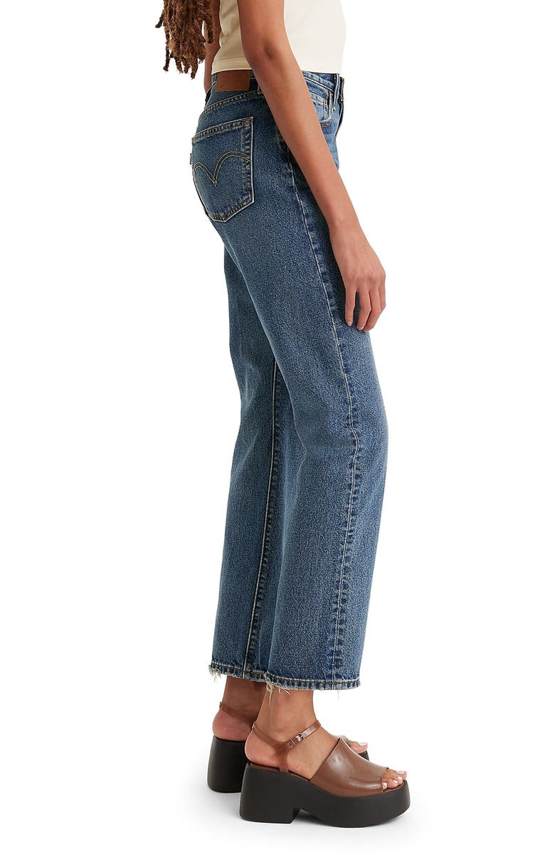 Levi's<sup>®</sup> 501<sup>®</sup> Ripped High Waist Straight Leg Jeans, Alternate, color, 