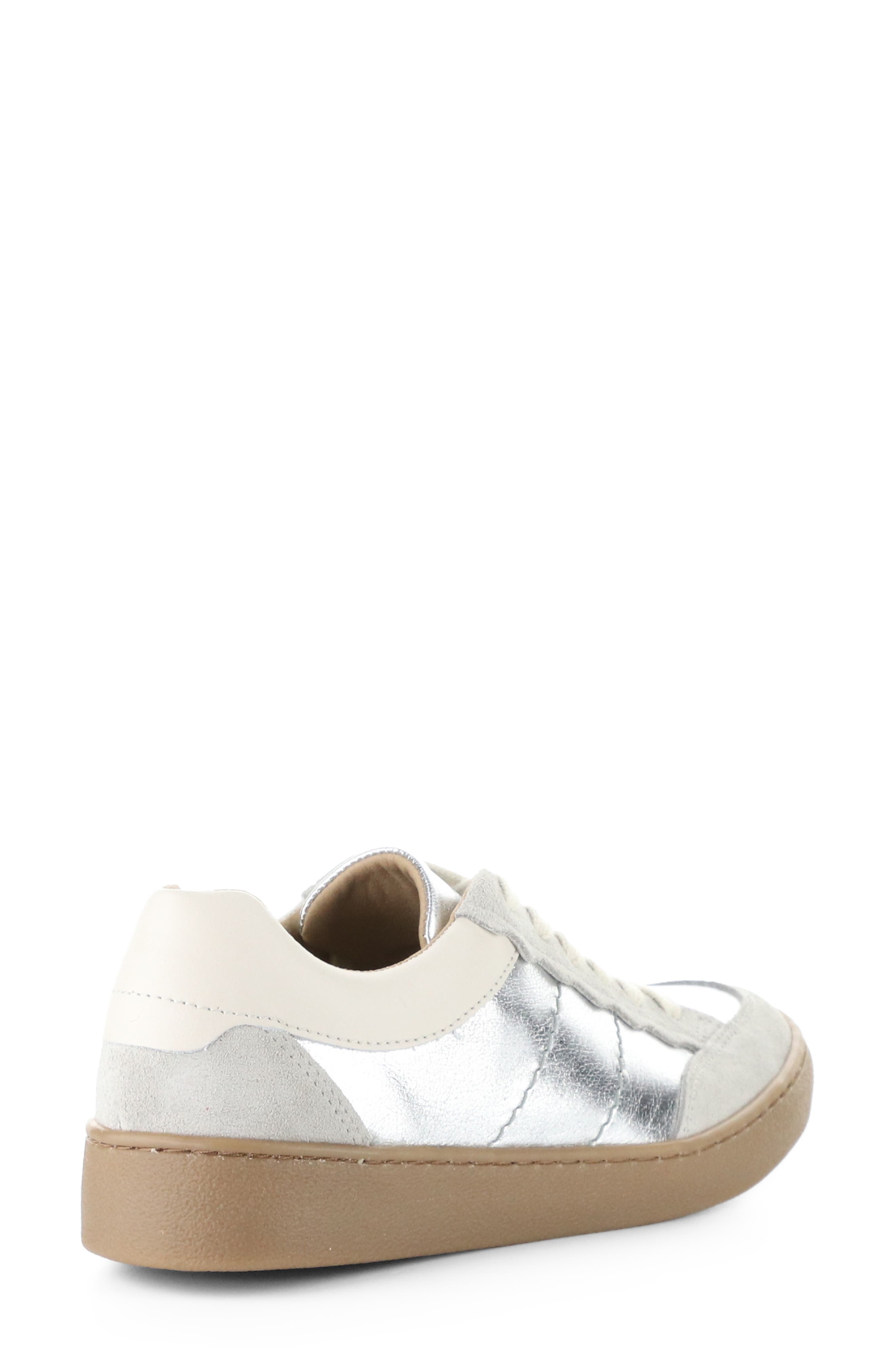 Bos. & Co. Missy Low Top Sneaker, Alternate, color, Light Grey/ Silver