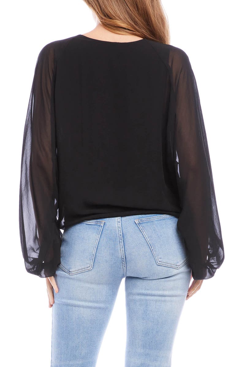 Karen Kane Lantern Sleeve Top, Alternate, color, 