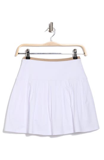 X By Gottex Colorblock Skort In White/beige
