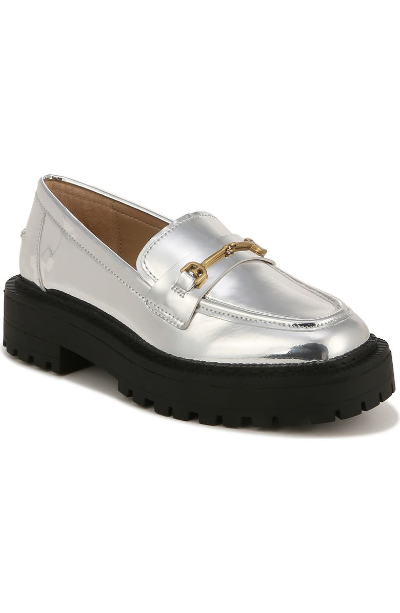 Sam Edelman Kids' Laurs Platform Bit Loafer, Main, color, Soft Silver