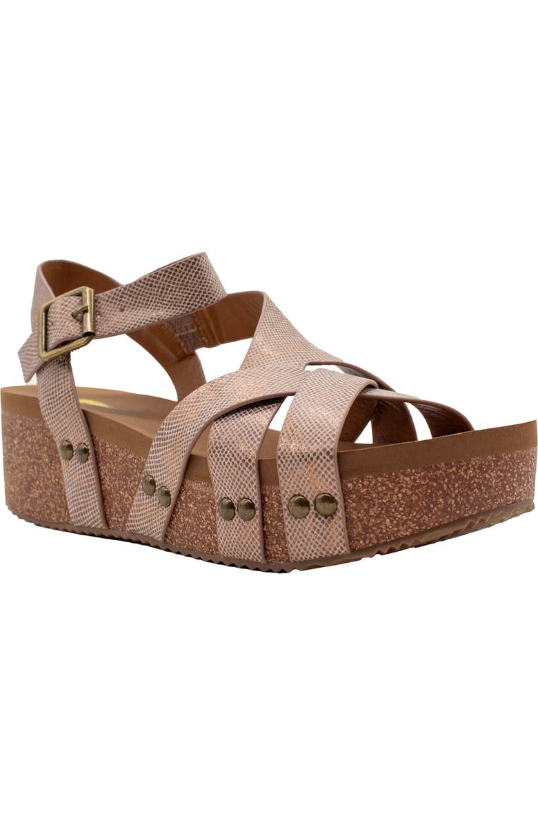 Volatile Sand Castle Water Resistant Sandal, Main, color, Bronze