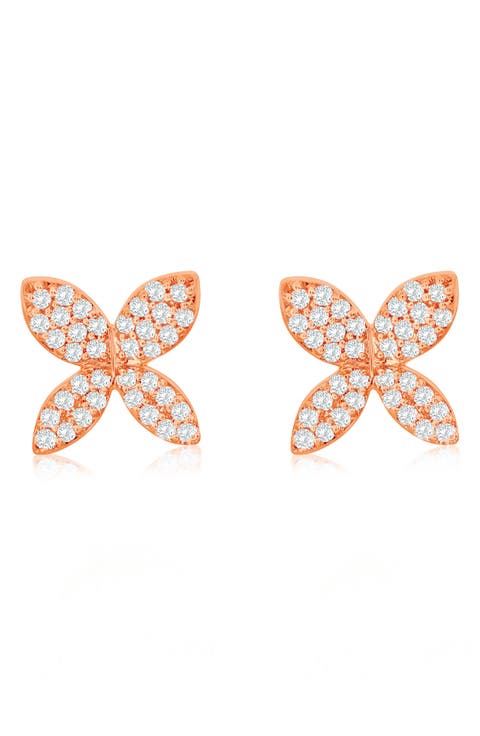 Pavé Diamond Stud Earrings