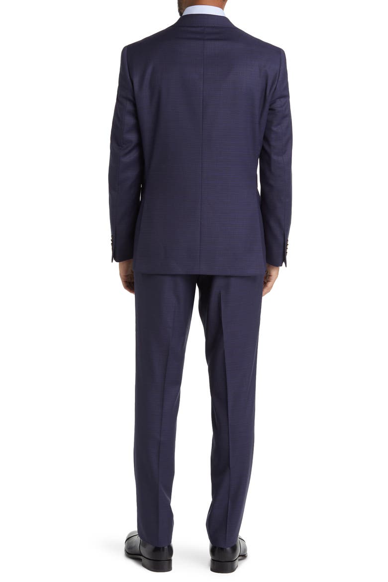 Esprit Navy Slub Wool Suit, Alternate, color, NAVY