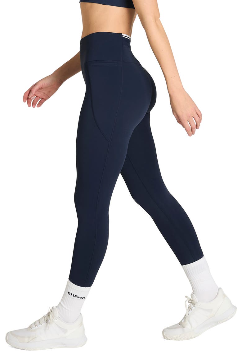 Advantage Performance Tennis Leggings, Alternate, color, CLASSIC NAVY