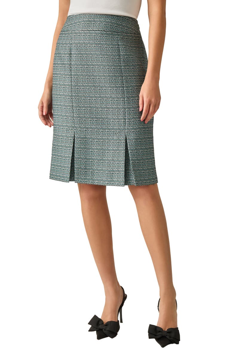 KASPER Inverted Box Pleat Skirt, Main, color,