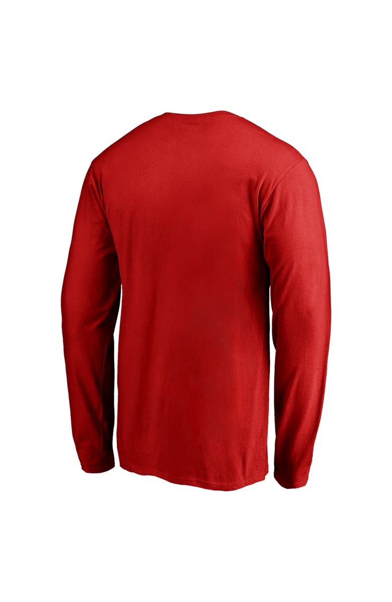 FANATICS Men's Fanatics Branded Red Washington Capitals Team Victory Arch Long Sleeve T-Shirt, Alternate, color, 