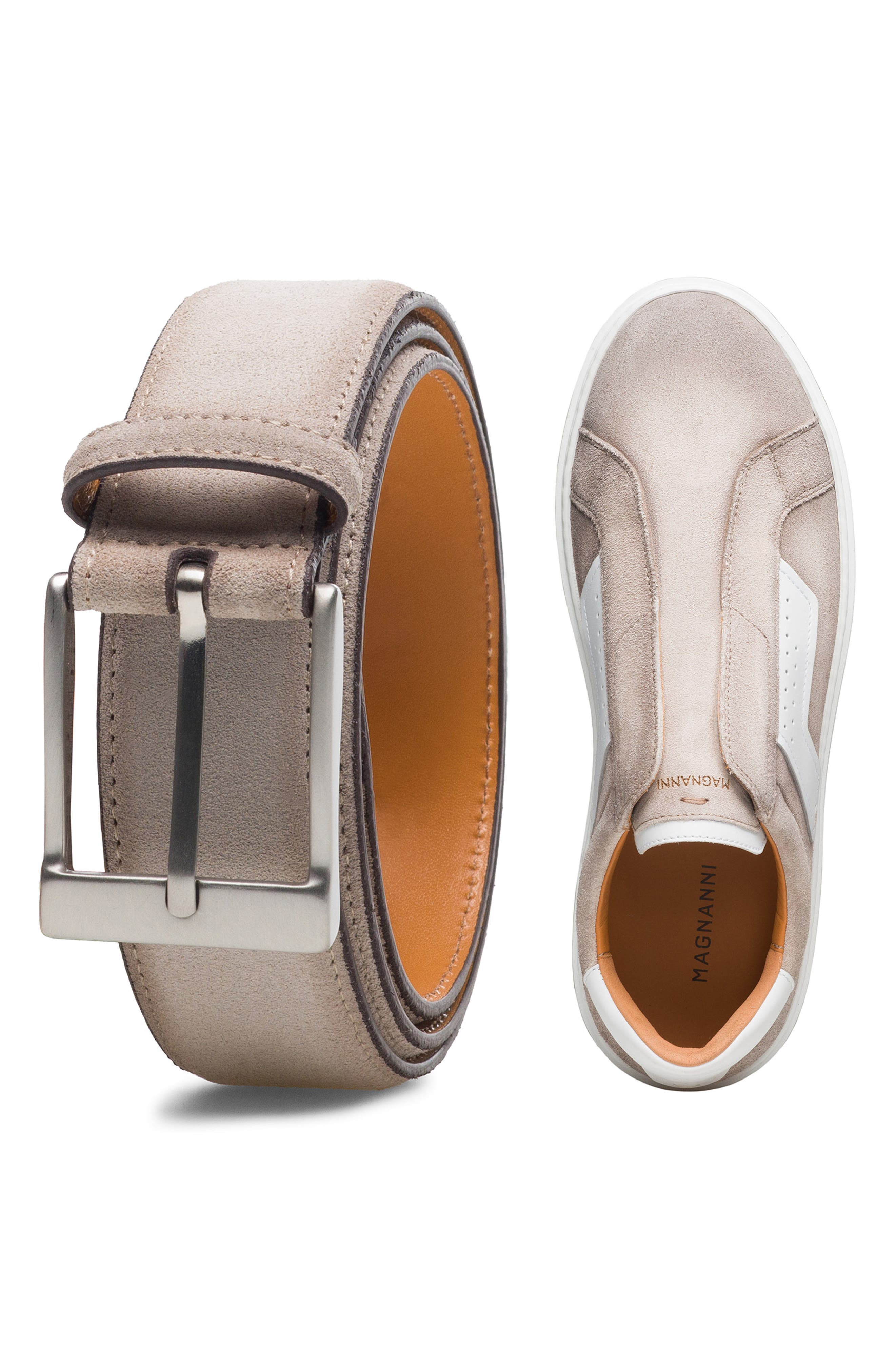 Magnanni Phoenix Slip-On Sneaker, Alternate, color, Taupe