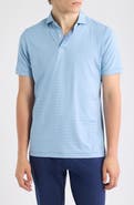 Peter Millar Cadenza Pinstripe Crown Crafted Performance Jersey Golf Polo