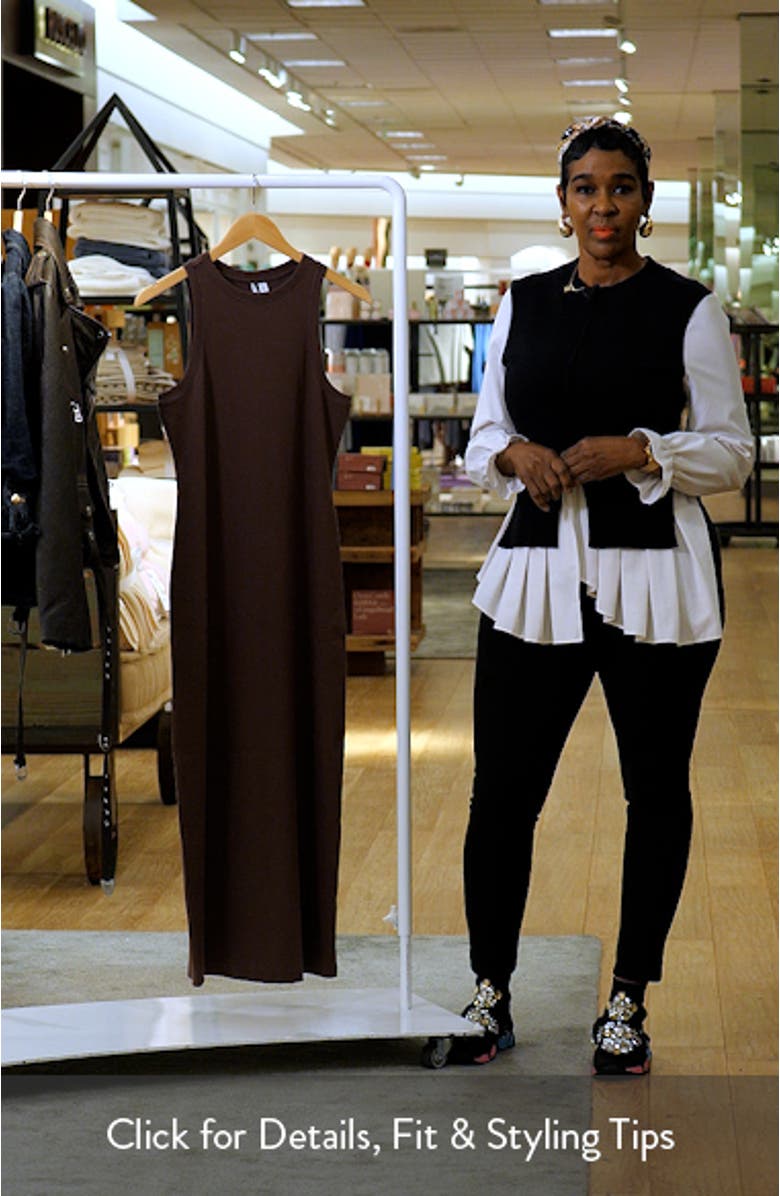 Stretch Microrib Tank Dress, sales video thumbnail