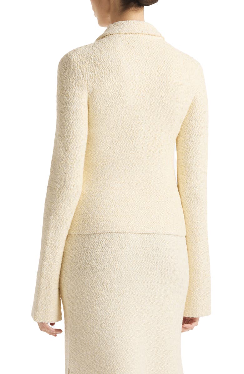 ST. JOHN Zigzag Stitch Tweed Knit Jacket, Alternate, color, 