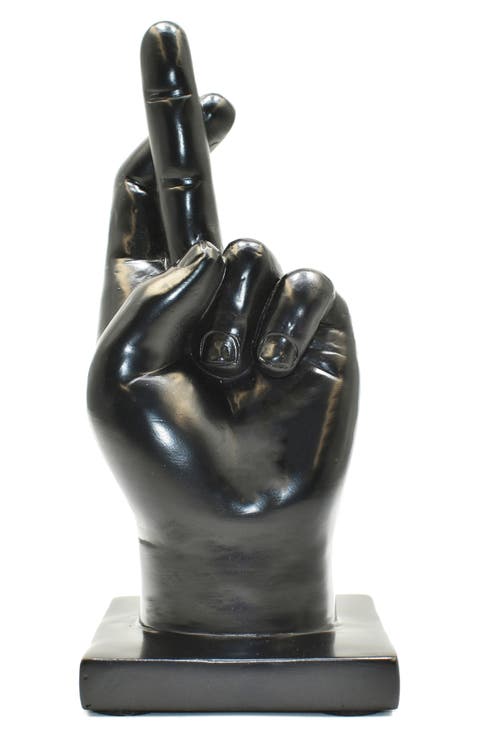 Fingers Crossed Sculpture