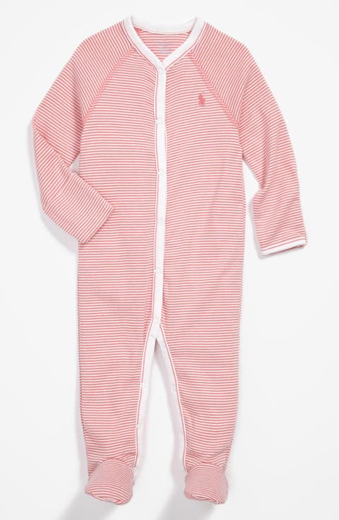 Stripe Footie (Baby Girls)