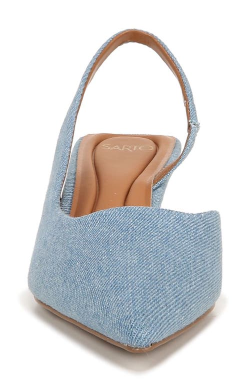 Sarto By Franco Sarto Devin Pointed Toe Slingback Pump In Blue