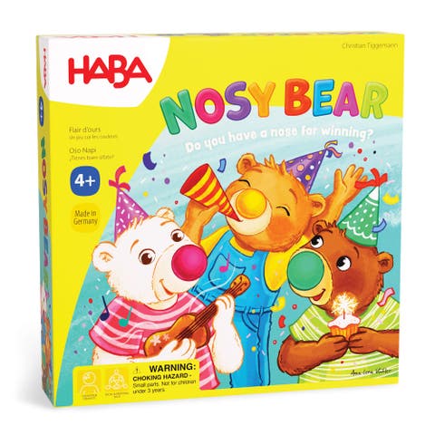 Nosy Bear Board Game - Perfect Kids Board Game for Ages 4-8, Party Games & Board Games for Family Night, Children's Toys & Games