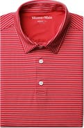 Mizzen+Main Versa Trim Fit Stripe Performance Polo