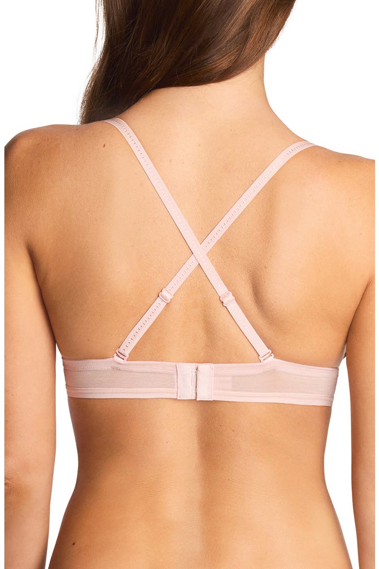 Full Transparency T-Shirt Bralette, Alternate, color, ROSE SMOKE