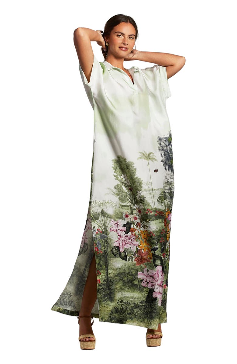 Tori Richard Artistic Garden Alana Caftan, Alternate, color, 