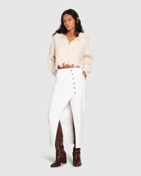 Can't Forget You Denim Midi Skirt