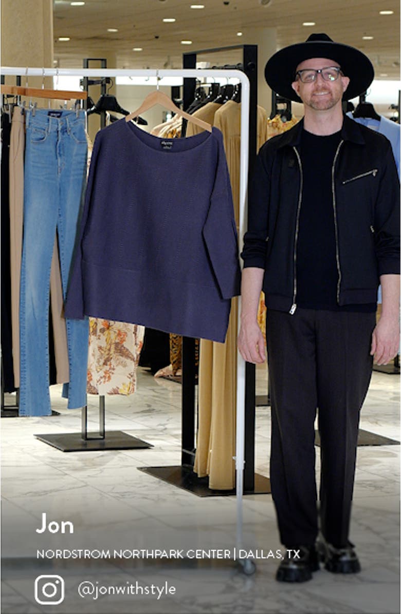 Lean In One-Shoulder Rib Sweater, sales video thumbnail