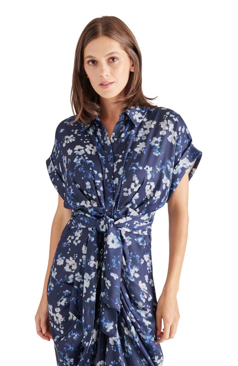 Steve Madden Tori Floral Print Shirtdress, Alternate, color, 