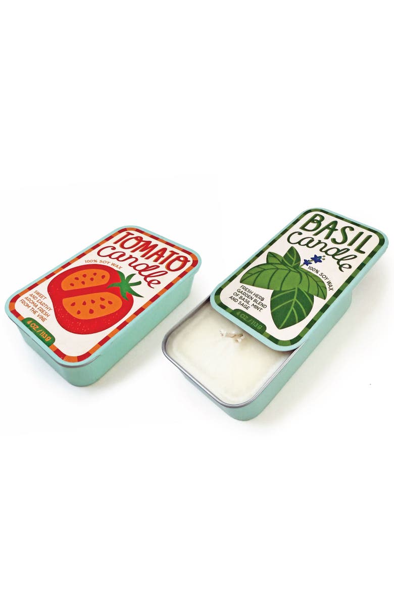 The Neighborgoods Tomato & Basil Candle Set of 2, Alternate, color, Red