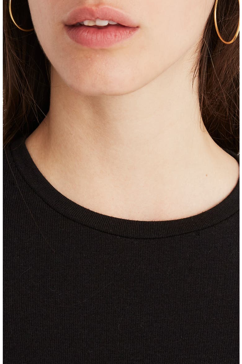 Crewneck Bodysuit, Alternate, color, TRUE BLACK