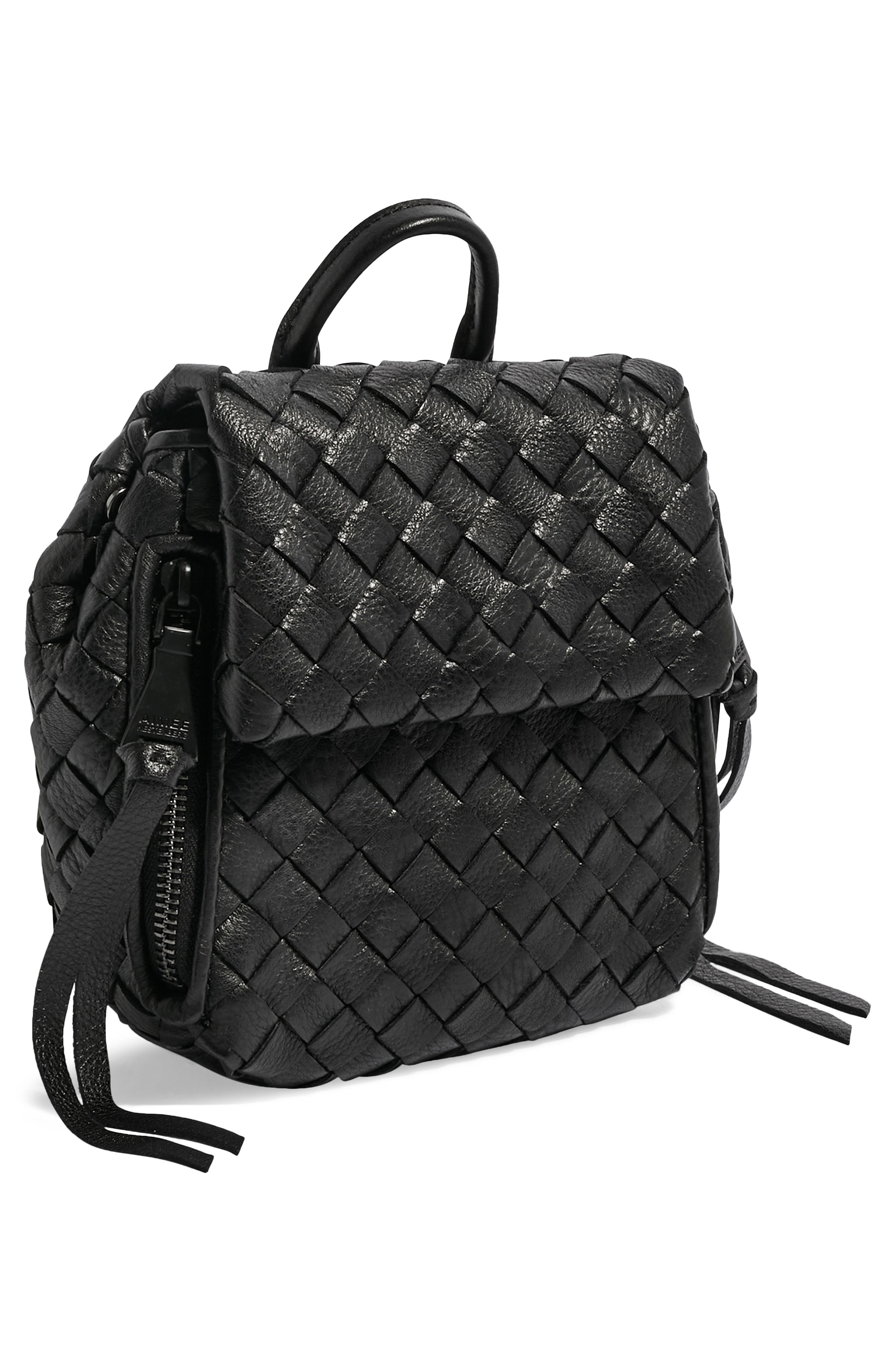 Aimee Kestenberg Mini Bali Woven Leather Backpack, Alternate, color, 