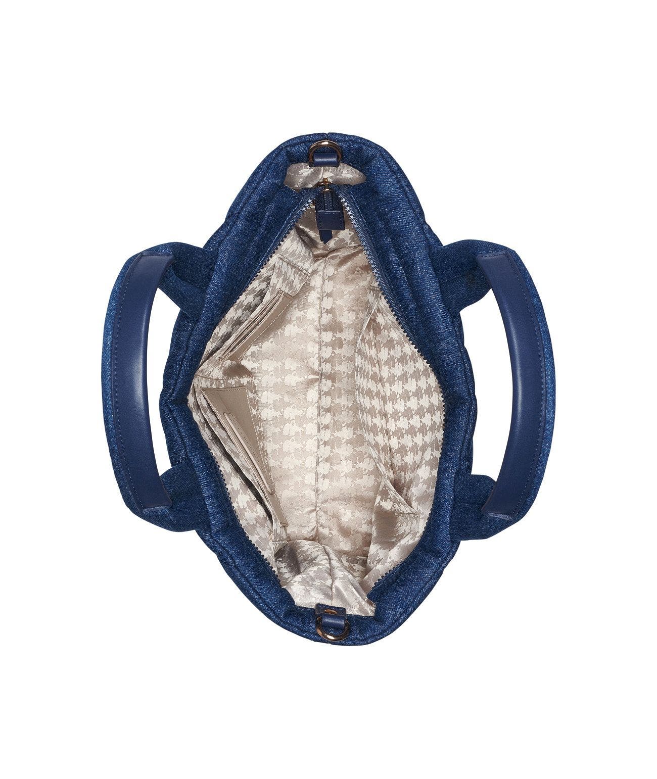 KARL LAGERFELD PARIS Voyage Tote, Alternate, color, Washed Denim