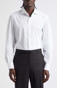 ISAIA Stretch Cotton Button-Up Shirt