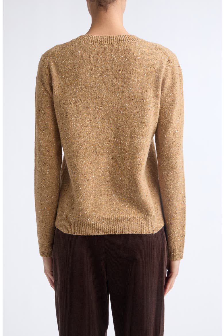 Donegal Cashmere Sweater, Alternate, color, CAMMELLO MULTI