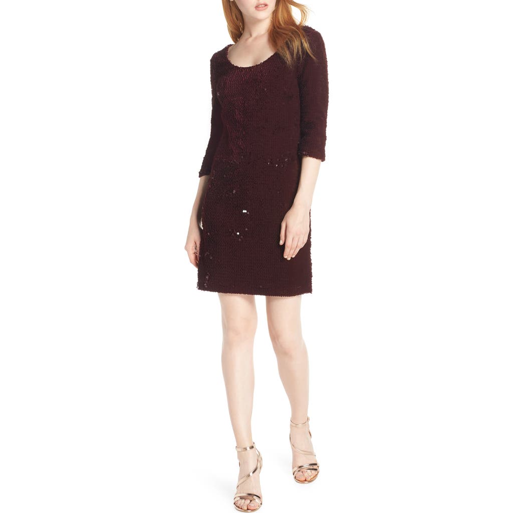 BB Dakota by Steve Madden BB Dakota Sequined Velvet Dress in Boysenberry  product
