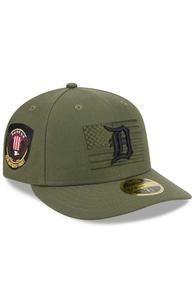 New Era Men's New Era Green Detroit Tigers 2023 Armed Forces Day Low Profile 59FIFTY Fitted Hat, Alternate, color,