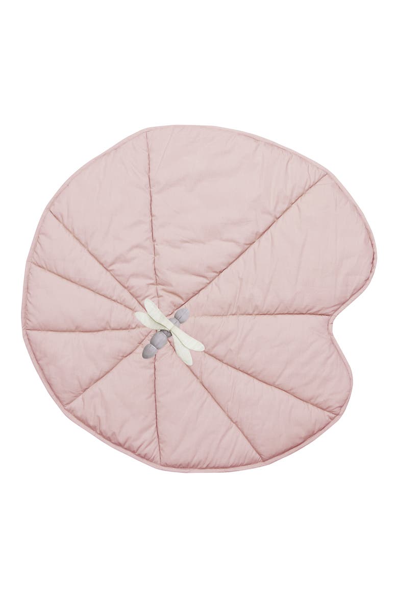 Water Lily Organic Cotton Play Mat, Main, color, VINTAGE NUDE