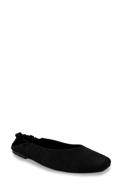 Namari Square Toe Leather Flat