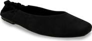 CHASE AND CHLOE Namari Square Toe Leather Flat
