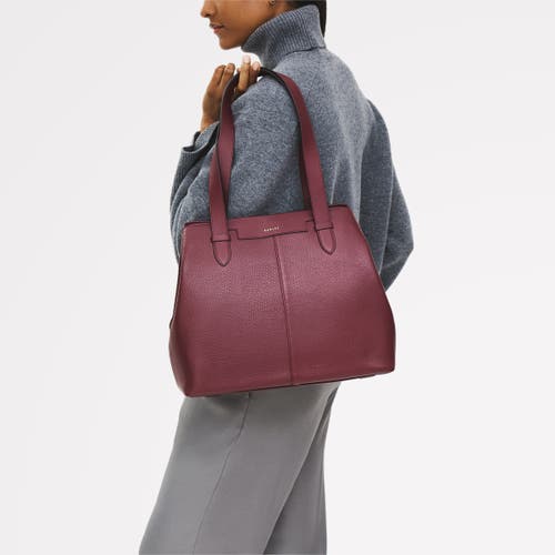 Radley Piccardy Hill 2.0 Medium Ziptop Shoulder Bag In Burgundy