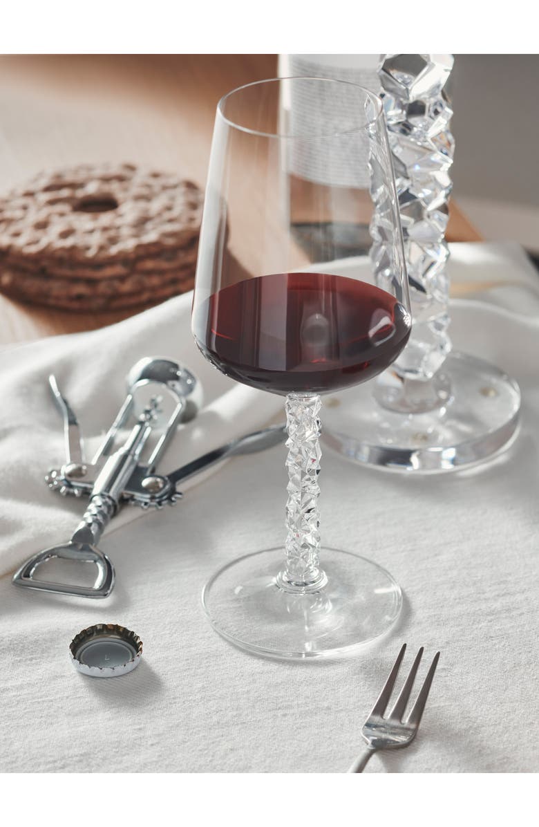 Orrefors Carat Set of 2 Crystal Wine Glasses, Alternate, color, Clear