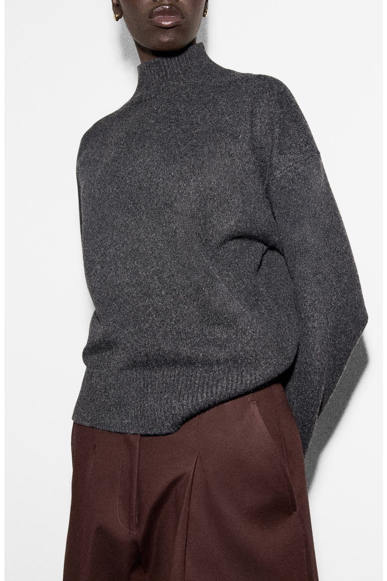 Turtleneck Sweater, Main, color, CHARCOAL