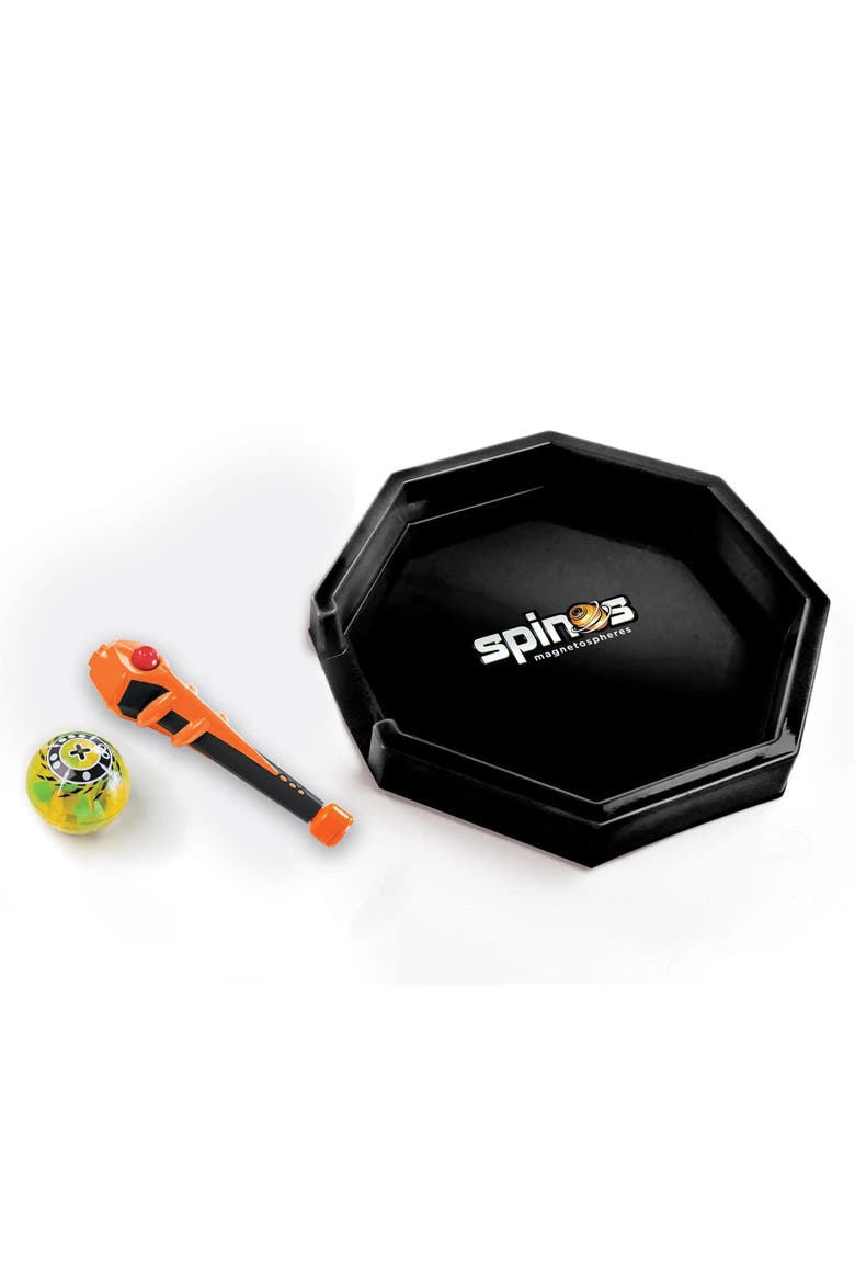 Spinos Launch Control Wand Magnetpowered Spinning Sphere Toy, Ages 6+, Alternate, color, Multicolored