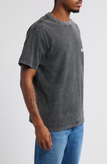 Textured Cotton Jersey Graphic T-Shirt