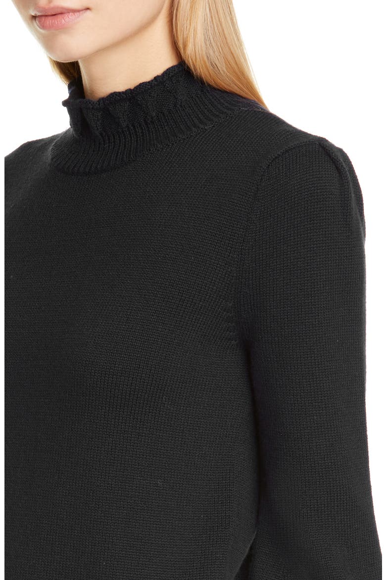 Essentials High Collar Wool Sweater, Alternate, color, NAVY