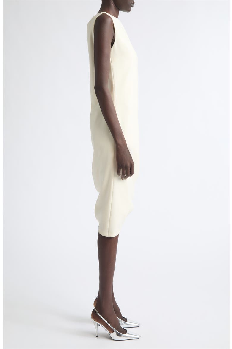 Asymmetrical Boatneck Sheath Dress, Alternate, color, IVORY